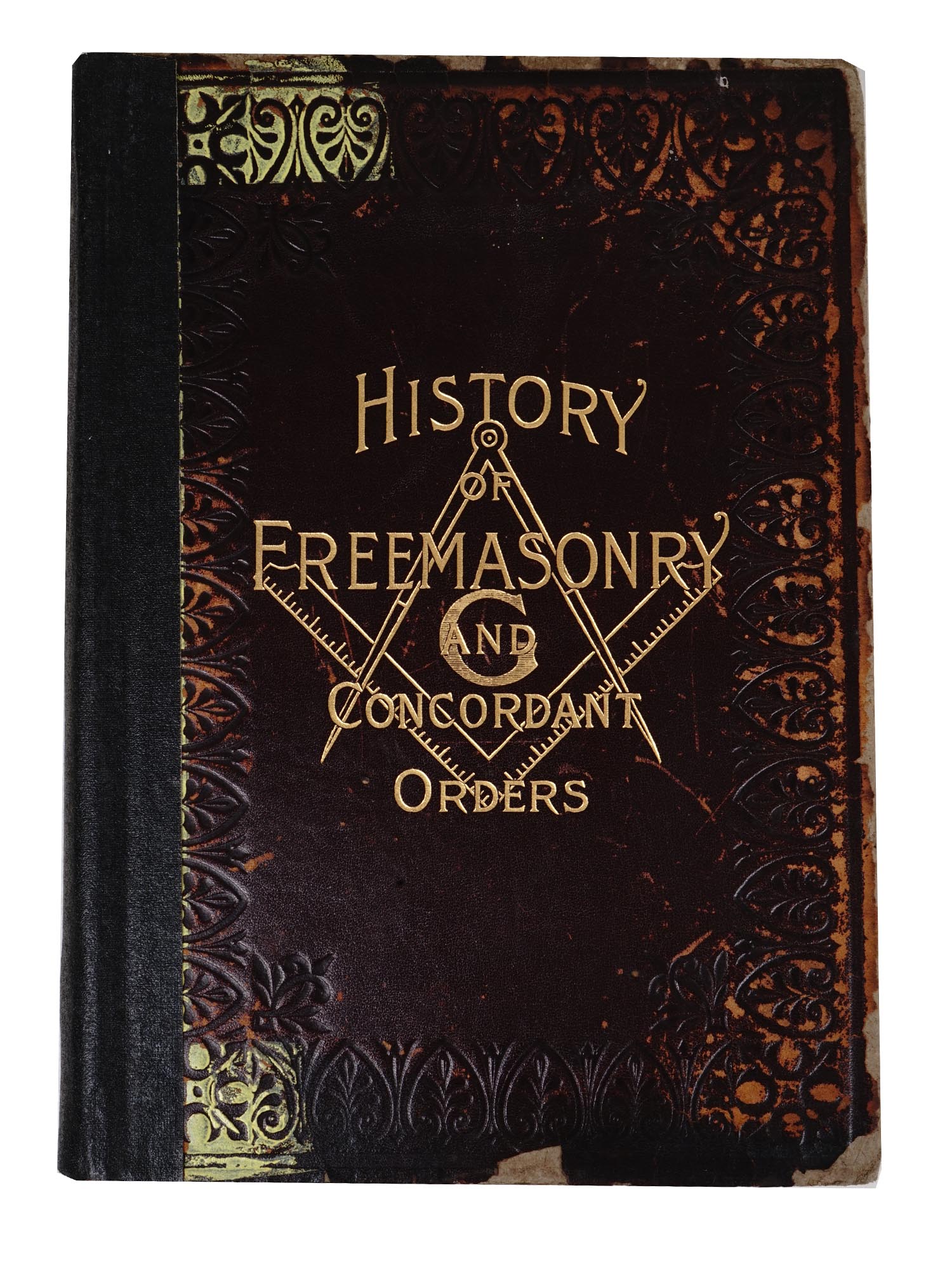 ANTIQUE 1893 EDITION OF HISTORY OF MASONS PIC-0